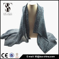 2015 new design printed viscose black scarves shawls